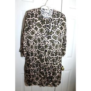 Day Birger et Mikkelsen Animal Print Long Sleeve Dress sz 38 EU / 8 US